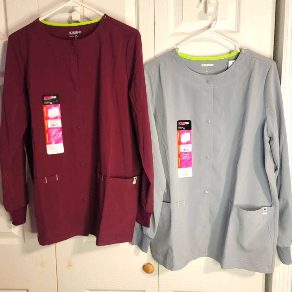 NWT Scrub Star Active Warm-up Jacket set of 2 Size Small
